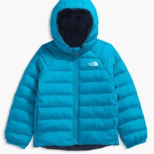 The North Face Kids' Reversible Perrito Hooded Jacket Meridian Blue Size 4